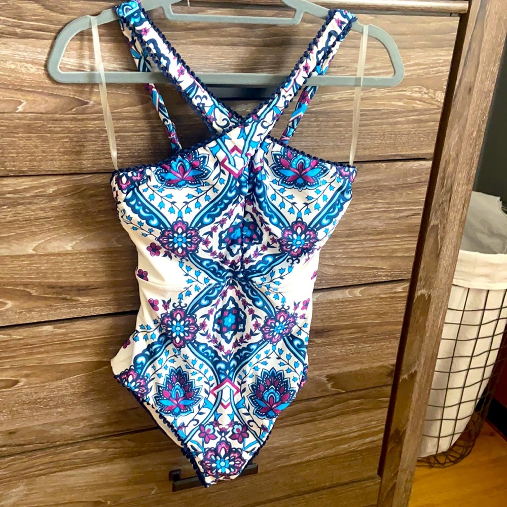 Pattern One-Piece Swimsuit
